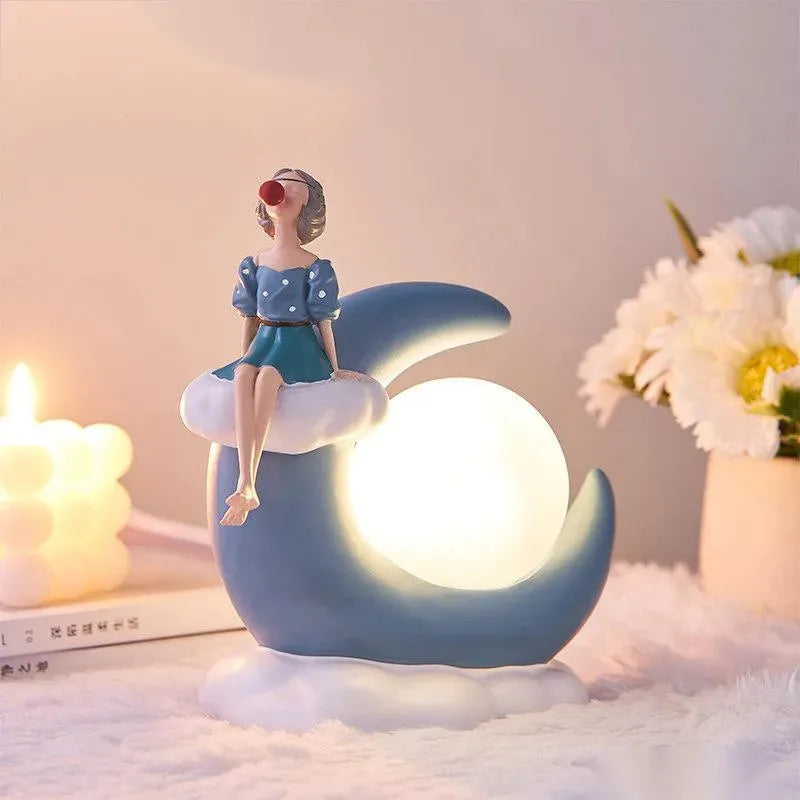 Christmas Nordic Creative Bubble Girl Moon Light - Bellarte Enchanté Christmas Nordic Creative Bubble Girl Moon Light