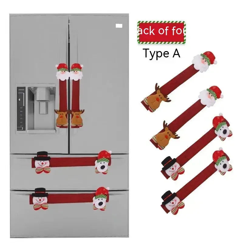 Christmas Refrigerator Handle Protective Cover - Bellarte Enchanté Christmas Refrigerator Handle Protective Cover