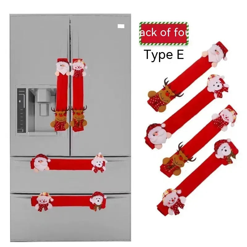 Christmas Refrigerator Handle Protective Cover - Bellarte Enchanté Christmas Refrigerator Handle Protective Cover