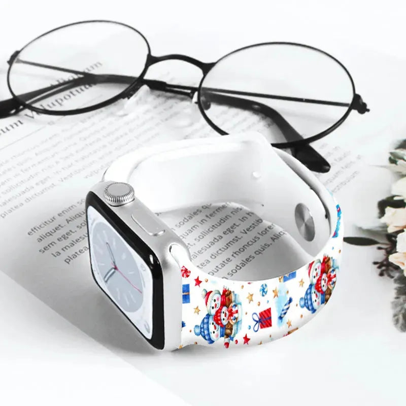 Christmas Silicone Strap Printing Suitable - Bellarte Enchanté Christmas Silicone Strap Printing Suitable