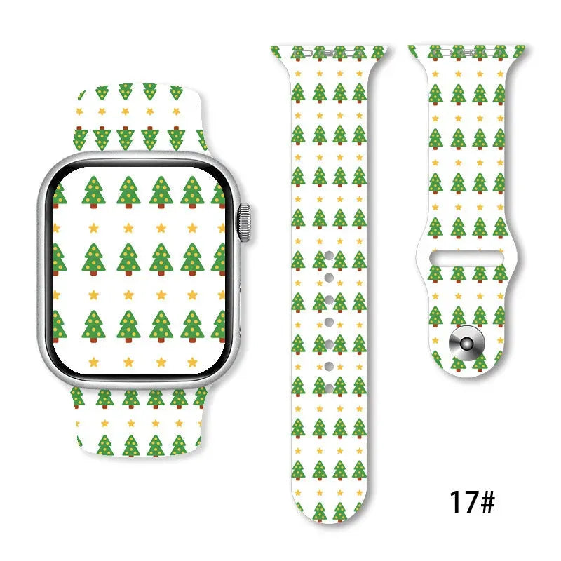 Christmas Silicone Strap Printing Suitable - Bellarte Enchanté Christmas Silicone Strap Printing Suitable