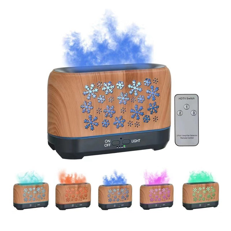 Christmas Snowflake Pattern Humidifier Household Colorful Aromatherapy Humidifier Atmosphere Colorful Diffuser - Bellarte Enchanté Christmas Snowflake Pattern Humidifier Household Colorful Aromatherapy Humidifier Atmosphere Colorful Diffuser