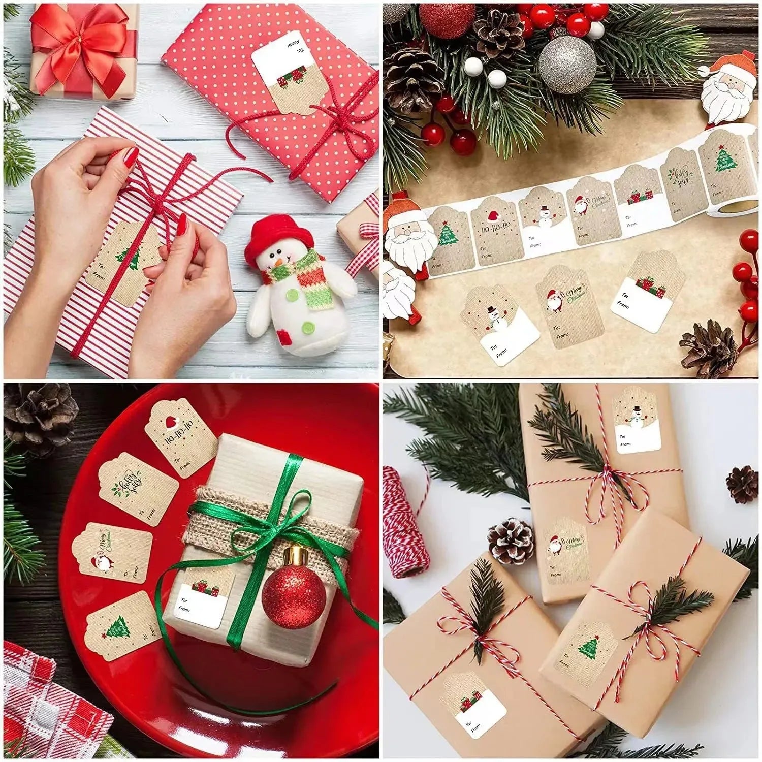 Christmas Stickers Gift Packaging Decoration Adhesive Stickers - Bellarte Enchanté Christmas Stickers Gift Packaging Decoration Adhesive Stickers