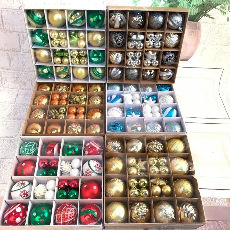 Christmas Tree Decorations Pendant Color Glossy Christmas Ball - Bellarte Enchanté Christmas Tree Decorations Pendant Color Glossy Christmas Ball