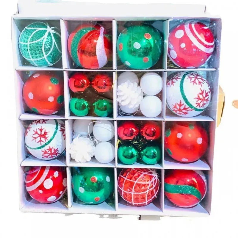 Christmas Tree Decorations Pendant Color Glossy Christmas Ball - Bellarte Enchanté Christmas Tree Decorations Pendant Color Glossy Christmas Ball