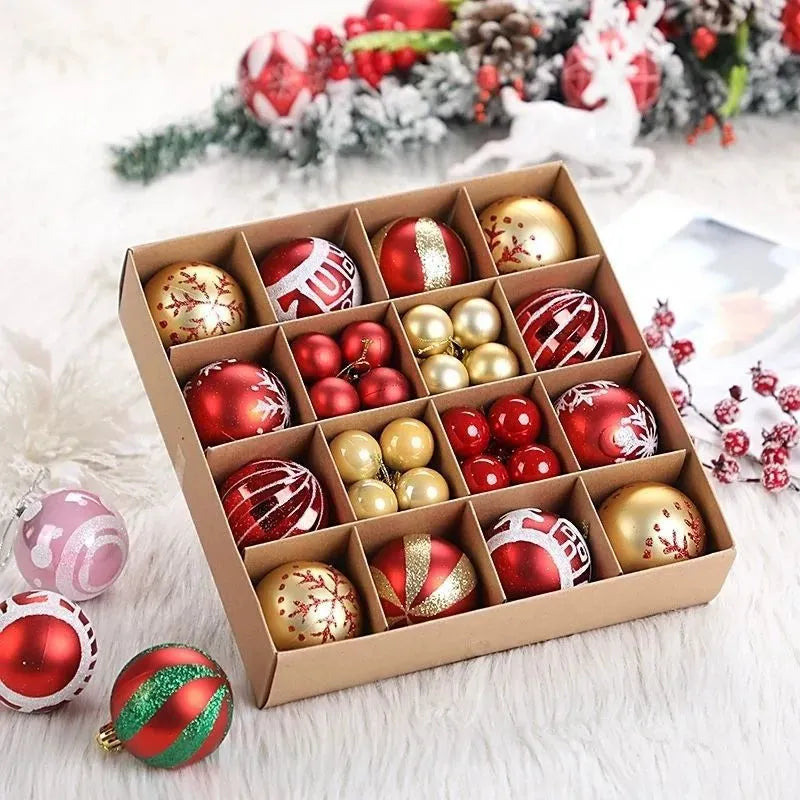 Christmas Tree Decorations Pendant Color Glossy Christmas Ball - Bellarte Enchanté Christmas Tree Decorations Pendant Color Glossy Christmas Ball