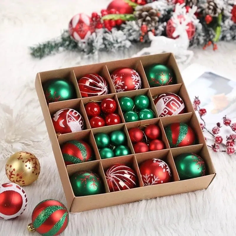 Christmas Tree Decorations Pendant Color Glossy Christmas Ball - Bellarte Enchanté Christmas Tree Decorations Pendant Color Glossy Christmas Ball