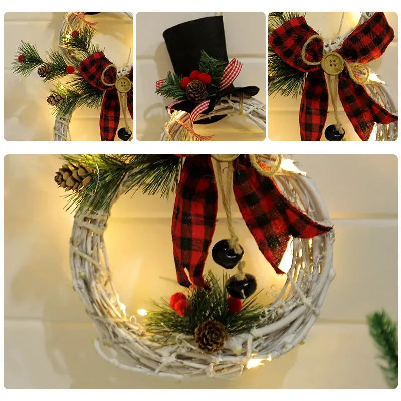 Christmas wreath pendant LED lights garland - Bellarte Enchanté Christmas wreath pendant LED lights garland