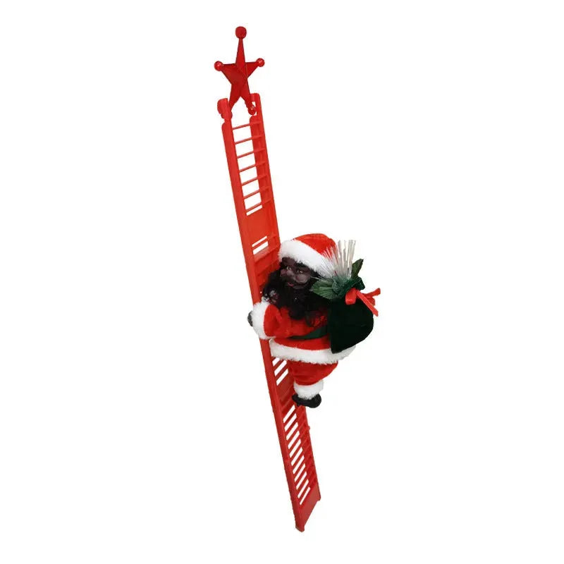 Climbing Ladder Electric Santa Claus Climbing Red Ladder Doll Toy - Bellarte Enchanté Climbing Ladder Electric Santa Claus Climbing Red Ladder Doll Toy
