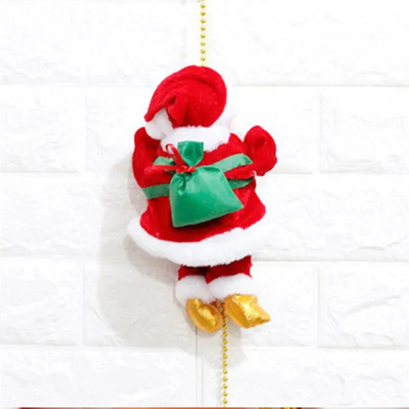 Climbing Ladder Electric Santa Claus Climbing Red Ladder Doll Toy - Bellarte Enchanté Climbing Ladder Electric Santa Claus Climbing Red Ladder Doll Toy