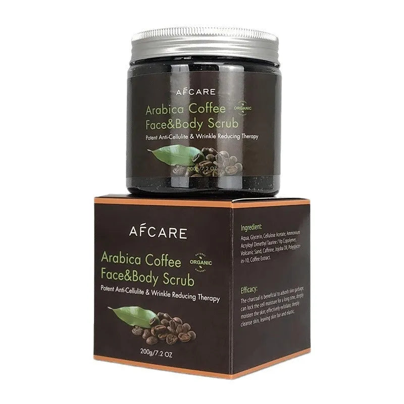 Coffee Scrub Cream Clean Facial Body - Bellarte Enchanté Coffee Scrub Cream Clean Facial Body