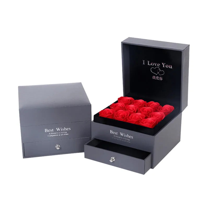 Coffret Cadeau Collier Rose, Cadeau Parfait Pour La Saint-Valentin - Bellarte Enchanté Coffret Cadeau Collier Rose, Cadeau Parfait Pour La Saint-Valentin