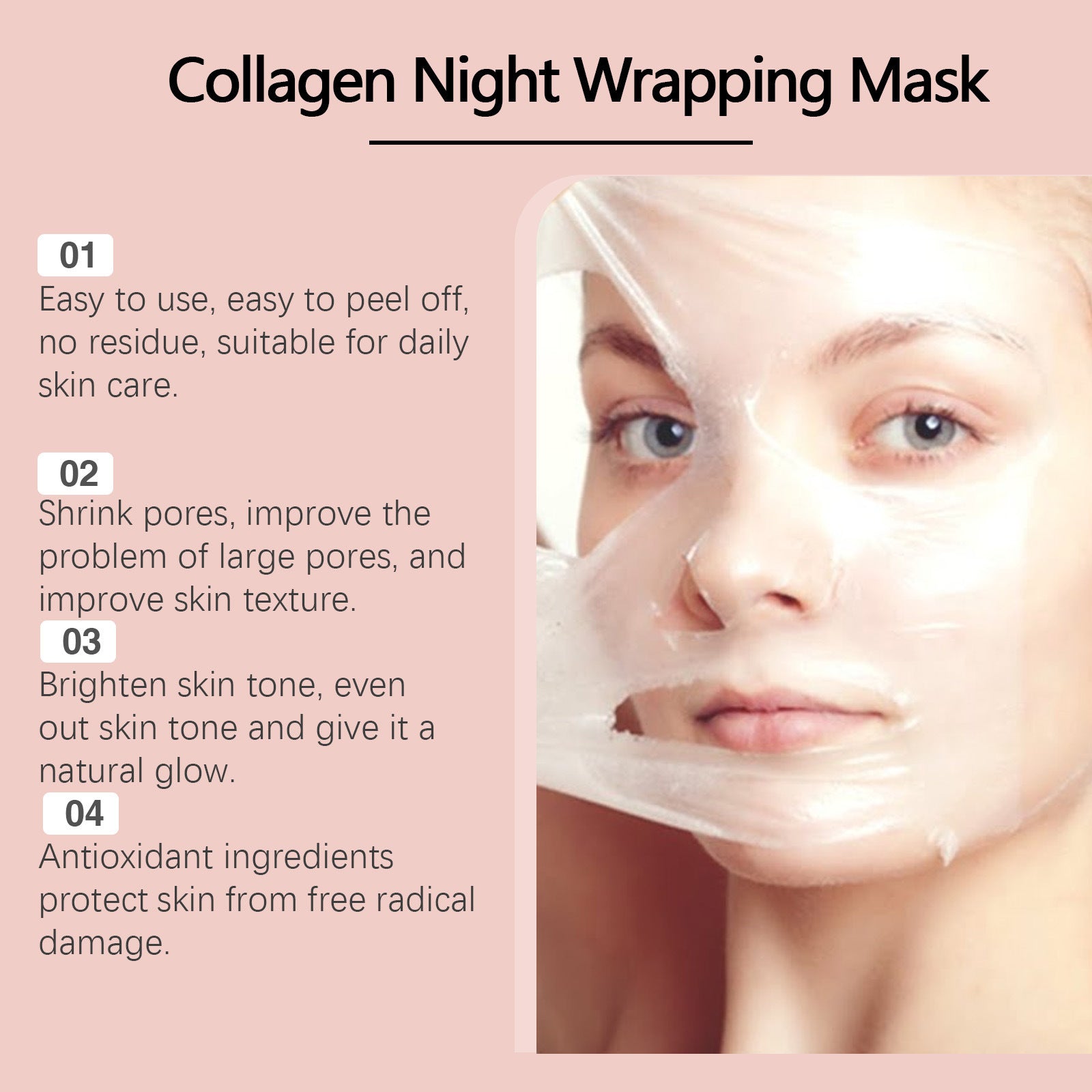 Collagen Tearing Mask Cleansing Facial Moisturizing - Bellarte Enchanté Collagen Tearing Mask Cleansing Facial Moisturizing
