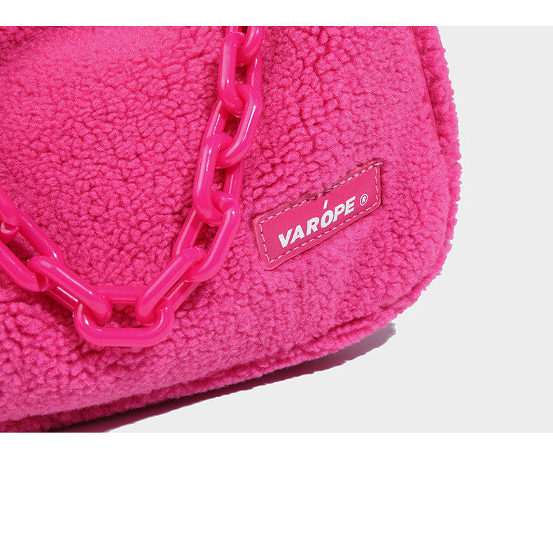 Color Contrast Chain One Shoulder Underarm Bag - Bellarte Enchanté Color Contrast Chain One Shoulder Underarm Bag