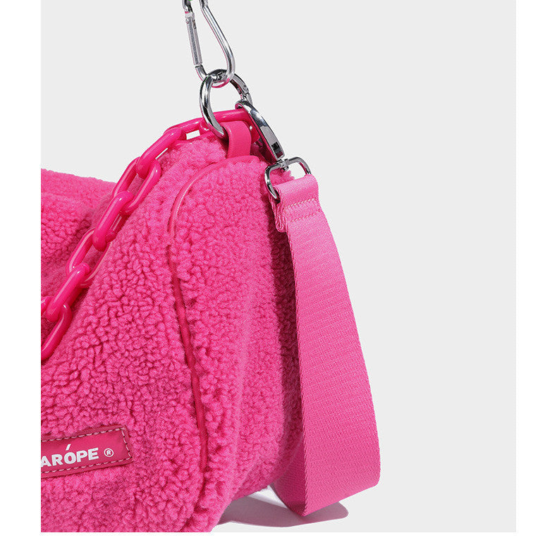 Color Contrast Chain One Shoulder Underarm Bag - Bellarte Enchanté Color Contrast Chain One Shoulder Underarm Bag