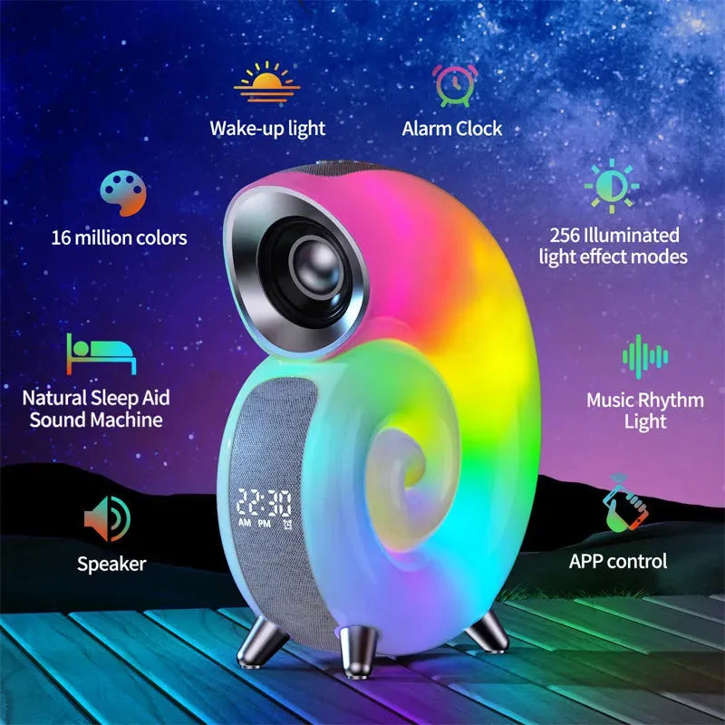 Conch Smart RGB Atmosphere Light Bluetooth Speaker - Bellarte Enchanté Conch Smart RGB Atmosphere Light Bluetooth Speaker