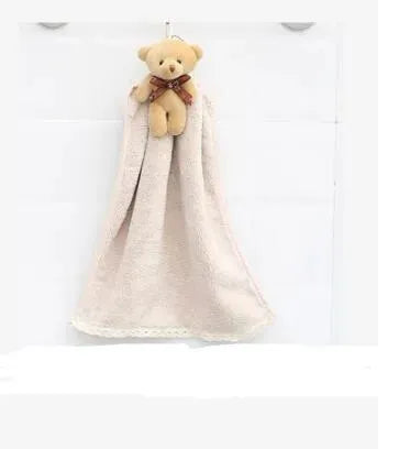 Coral velvet dish towel bathroom hanging absorbent towel - Bellarte Enchanté Coral velvet dish towel bathroom hanging absorbent towel