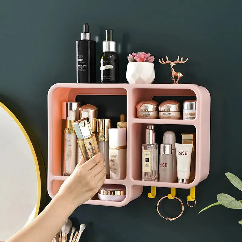 Cosmetics Dust-proof Wall Shelf - Bellarte Enchanté Cosmetics Dust-proof Wall Shelf