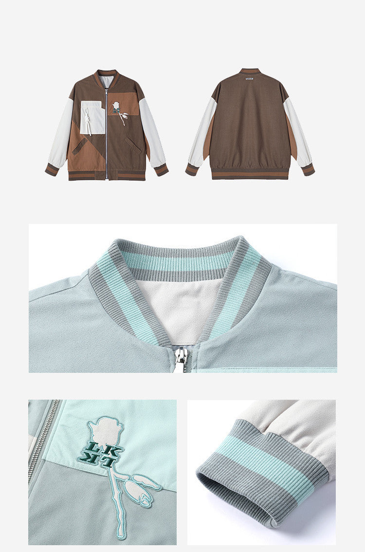 Couples' National Trendy Jackets With Contrast Color Stitching - Bellarte Enchanté Couples' National Trendy Jackets With Contrast Color Stitching