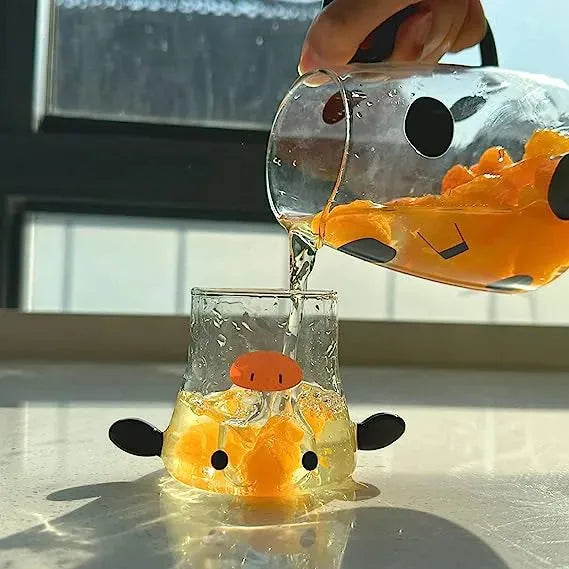 Cow Carafe Pitcher Cow Water Pitcher With Cup Bedside Water Carafe Cow Glass Set Cow Pitcher Water Carafe With Glass Cup For Nightstand - Bellarte Enchanté Cow Carafe Pitcher Cow Water Pitcher With Cup Bedside Water Carafe Cow Glass Set Cow Pitcher Water Carafe With Glass Cup For Nightstand