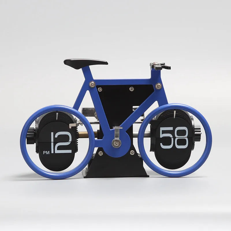 Creative Bicycle Flip Clock Household Desk Decorative Seat Clock - Bellarte Enchanté Creative Bicycle Flip Clock Household Desk Decorative Seat Clock