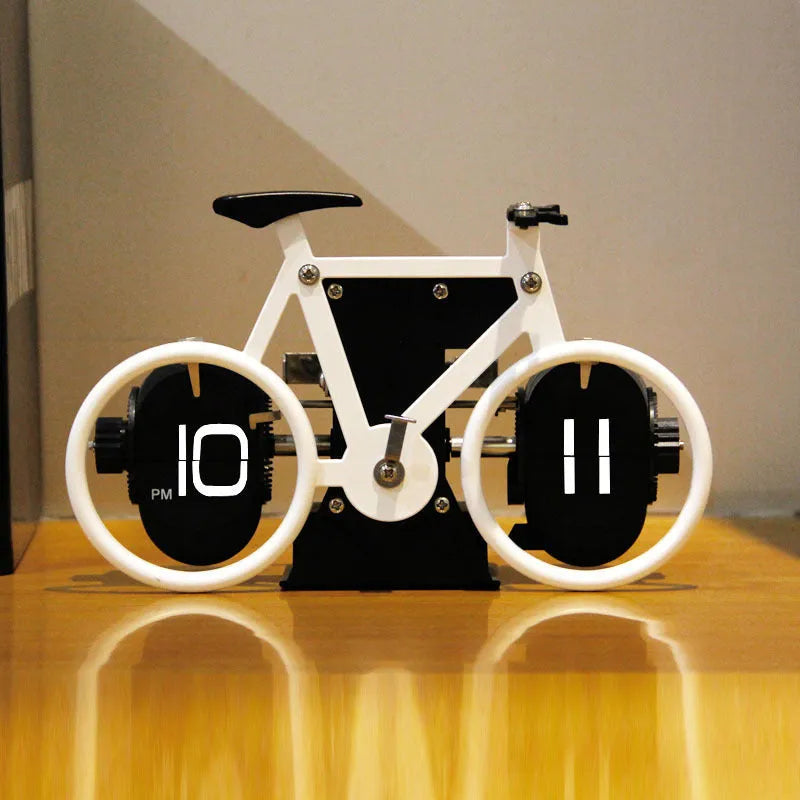 Creative Bicycle Flip Clock Household Desk Decorative Seat Clock - Bellarte Enchanté Creative Bicycle Flip Clock Household Desk Decorative Seat Clock