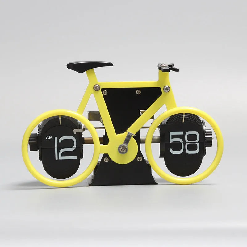 Creative Bicycle Flip Clock Household Desk Decorative Seat Clock - Bellarte Enchanté Creative Bicycle Flip Clock Household Desk Decorative Seat Clock