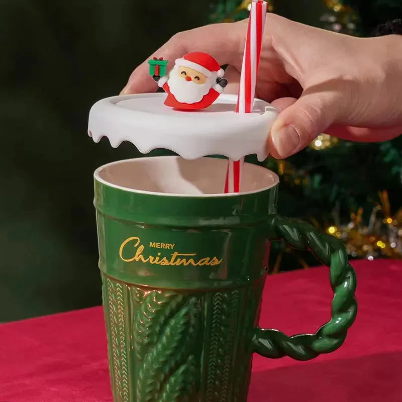 Creative Christmas Tree Ceramic Water Cup - Bellarte Enchanté Creative Christmas Tree Ceramic Water Cup