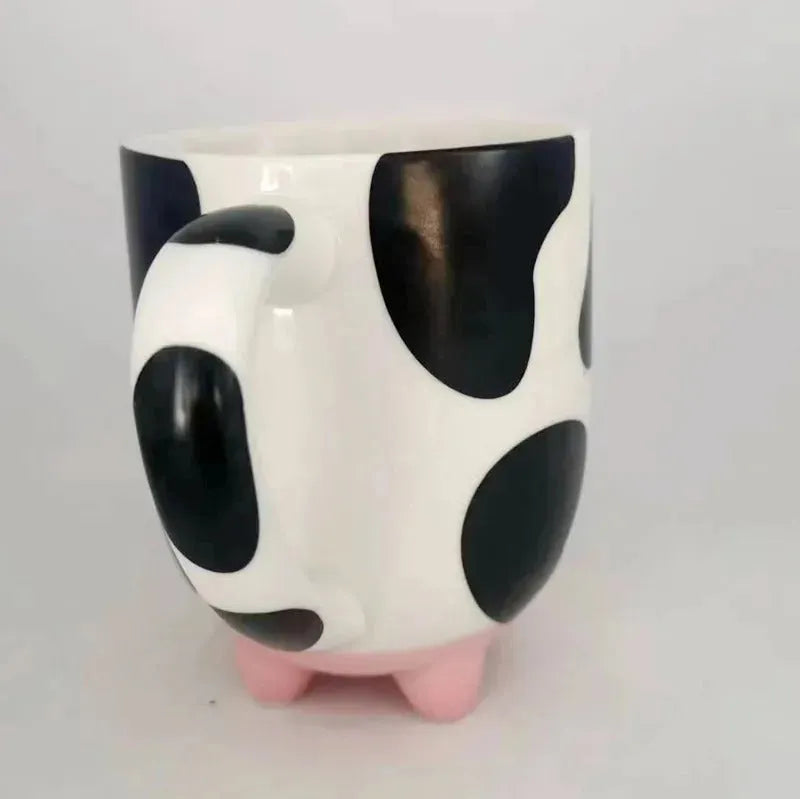 Creative Cute Cow Cartoon Ceramic Cup - Bellarte Enchanté Creative Cute Cow Cartoon Ceramic Cup