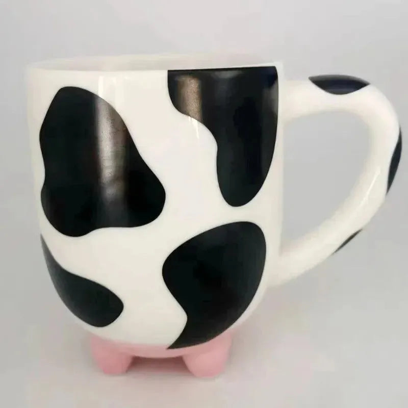 Creative Cute Cow Cartoon Ceramic Cup - Bellarte Enchanté Creative Cute Cow Cartoon Ceramic Cup