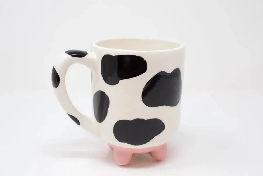 Creative Cute Cow Cartoon Ceramic Cup - Bellarte Enchanté Creative Cute Cow Cartoon Ceramic Cup