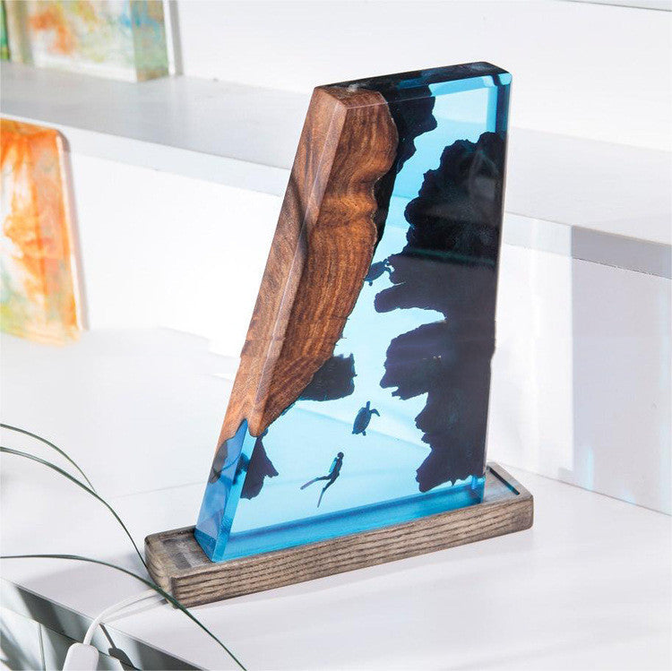 Creative Diving Marine Animal Small Night Lamp Resin Ambience Light - Bellarte Enchanté Creative Diving Marine Animal Small Night Lamp Resin Ambience Light