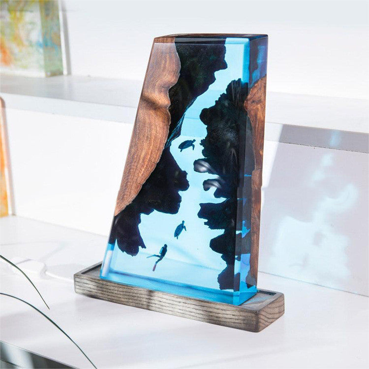 Creative Diving Marine Animal Small Night Lamp Resin Ambience Light - Bellarte Enchanté Creative Diving Marine Animal Small Night Lamp Resin Ambience Light