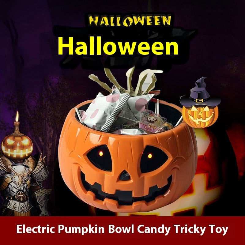 Creative Electric Halloween Pumpkin Lamp Candy Bowl - Bellarte Enchanté Creative Electric Halloween Pumpkin Lamp Candy Bowl