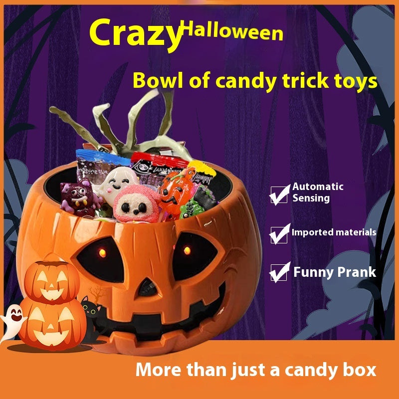Creative Electric Halloween Pumpkin Lamp Candy Bowl - Bellarte Enchanté Creative Electric Halloween Pumpkin Lamp Candy Bowl