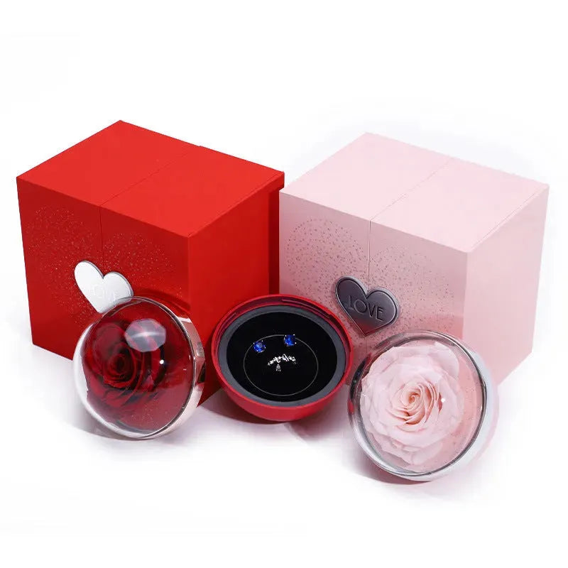 Creative Eternal Rose Box Eternal Soap Flower Jewelry Box - Bellarte Enchanté Creative Eternal Rose Box Eternal Soap Flower Jewelry Box