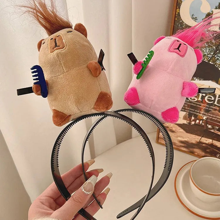 Creative Funny Cute Plush Doll Hairpin - Bellarte Enchanté Creative Funny Cute Plush Doll Hairpin