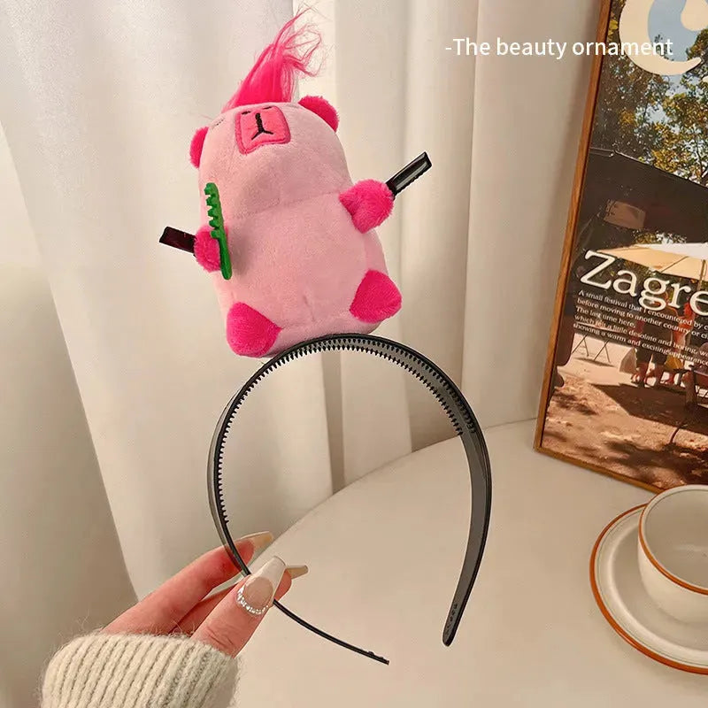 Creative Funny Cute Plush Doll Hairpin - Bellarte Enchanté Creative Funny Cute Plush Doll Hairpin
