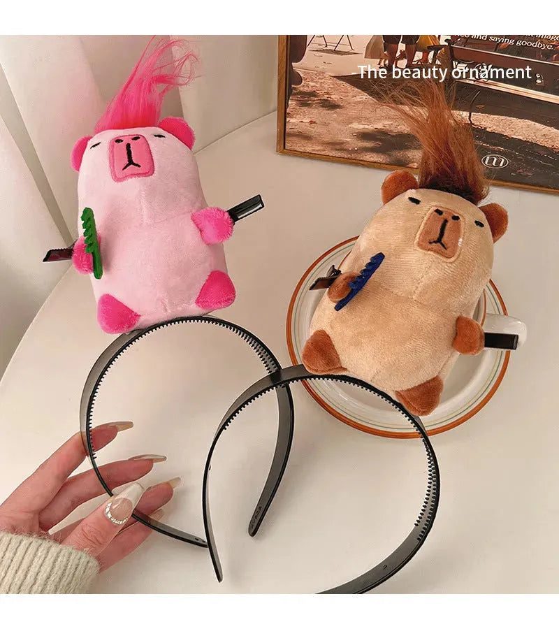 Creative Funny Cute Plush Doll Hairpin - Bellarte Enchanté Creative Funny Cute Plush Doll Hairpin