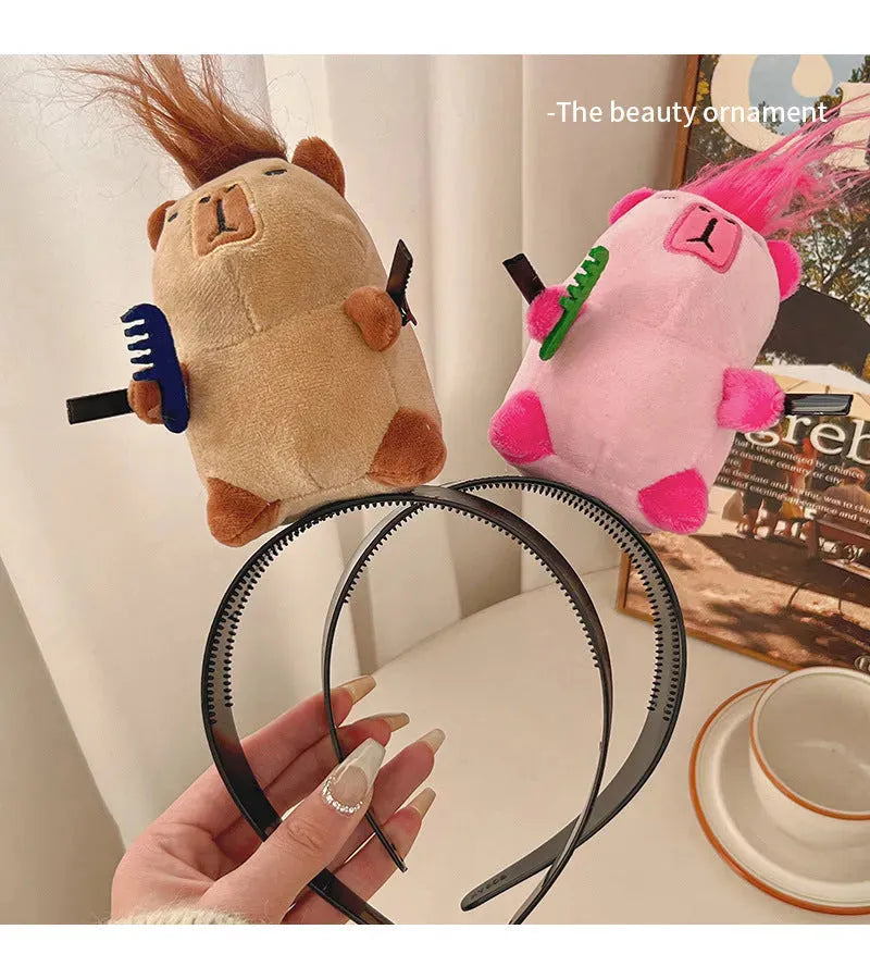 Creative Funny Cute Plush Doll Hairpin - Bellarte Enchanté Creative Funny Cute Plush Doll Hairpin