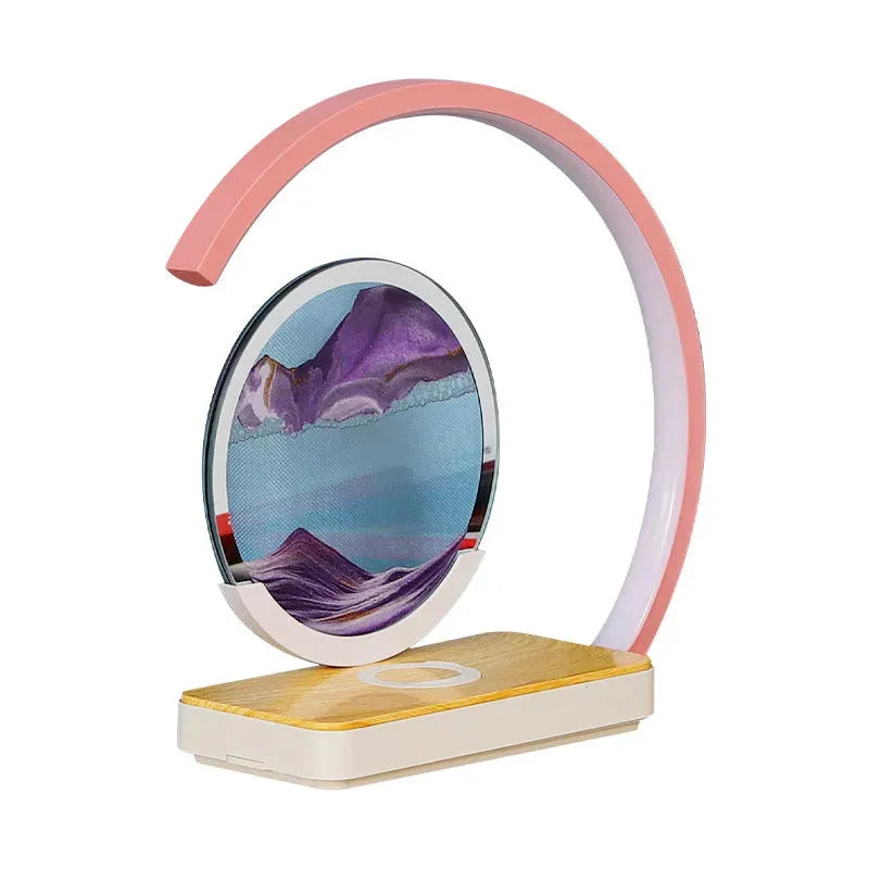 Creative Lamp Decompression Cure Bedroom Quicksand Painting Hourglass Pendant 3D Night LED Light - Bellarte Enchanté Creative Lamp Decompression Cure Bedroom Quicksand Painting Hourglass Pendant 3D Night LED Light