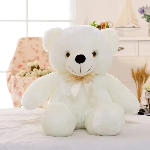 Creative Light Up LED Teddy Bear Stuffed Animals Plush Toy Colorful Glowing Christmas Gift For Kids Pillow - Bellarte Enchanté Creative Light Up LED Teddy Bear Stuffed Animals Plush Toy Colorful Glowing Christmas Gift For Kids Pillow