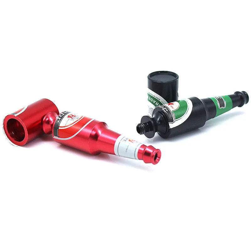 Creative Mini Beer Bottle Metal Pipe - Bellarte Enchanté Creative Mini Beer Bottle Metal Pipe
