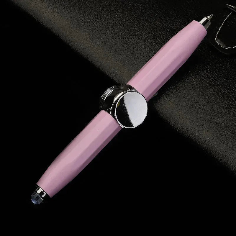 Creative Multi-Function LED Pen Spinning Decompression Gyro Metal Ballpoint Pen Fashion Office School Supplies Writing Pens - Bellarte Enchanté Creative Multi-Function LED Pen Spinning Decompression Gyro Metal Ballpoint Pen Fashion Office School Supplies Writing Pens