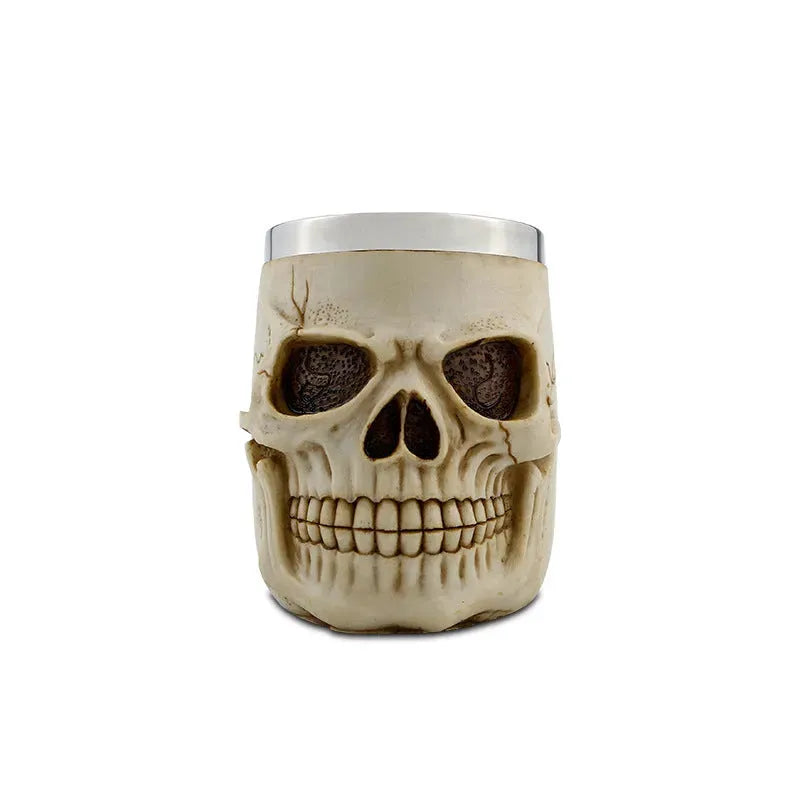 Creative Skull Knight Claw Resin Cup Stainless Steel Drinking Cup - Bellarte Enchanté Creative Skull Knight Claw Resin Cup Stainless Steel Drinking Cup
