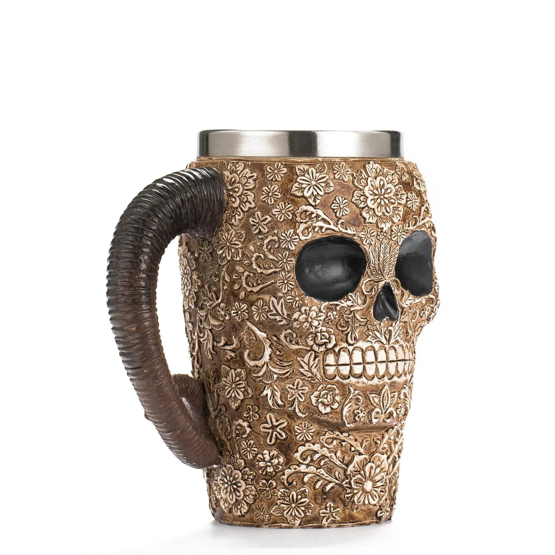 Creative Skull Knight Claw Resin Cup Stainless Steel Drinking Cup - Bellarte Enchanté Creative Skull Knight Claw Resin Cup Stainless Steel Drinking Cup