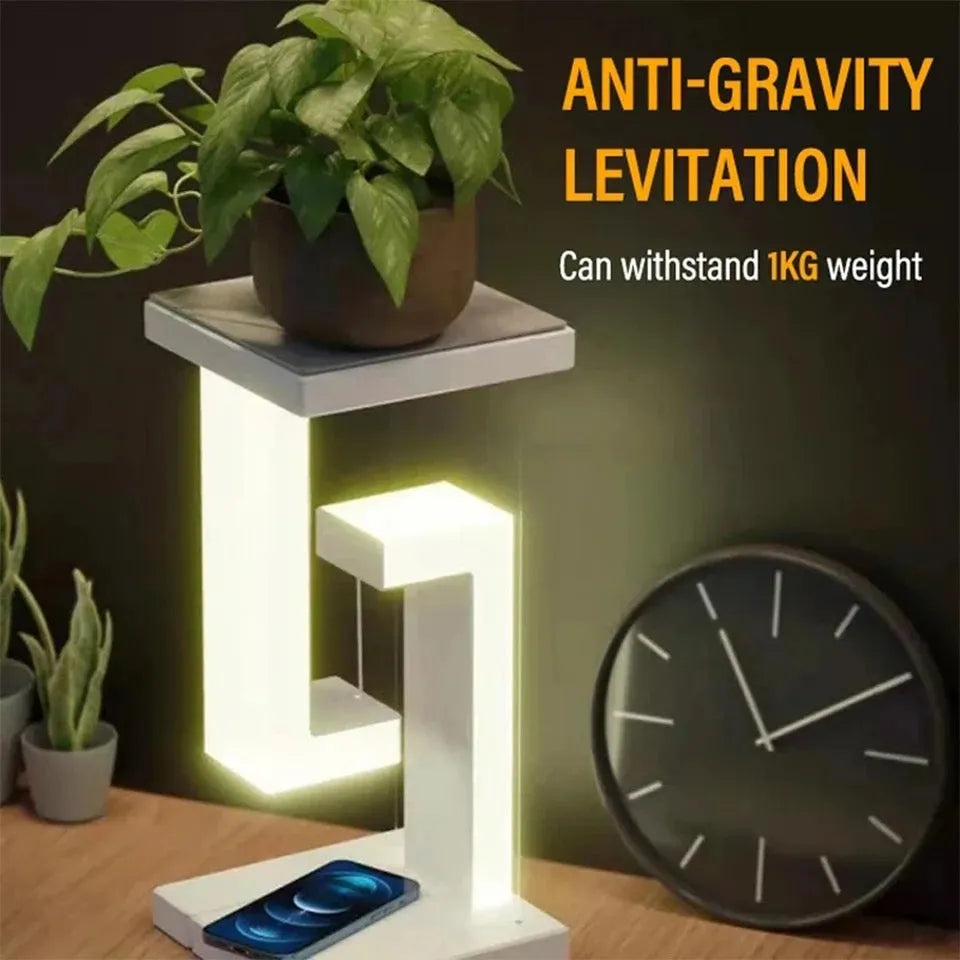 Creative Smartphone Wireless Charging Suspension Table Lamp Balance Lamp Floating For Home Bedroom - Bellarte Enchanté Creative Smartphone Wireless Charging Suspension Table Lamp Balance Lamp Floating For Home Bedroom