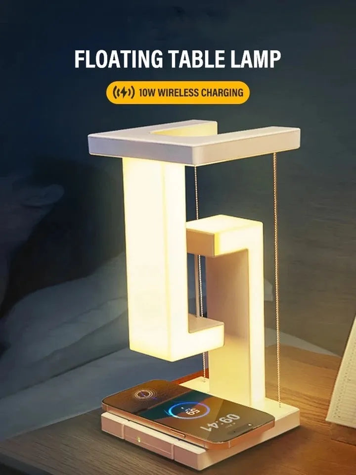 Creative Smartphone Wireless Charging Suspension Table Lamp Balance Lamp Floating For Home Bedroom - Bellarte Enchanté Creative Smartphone Wireless Charging Suspension Table Lamp Balance Lamp Floating For Home Bedroom