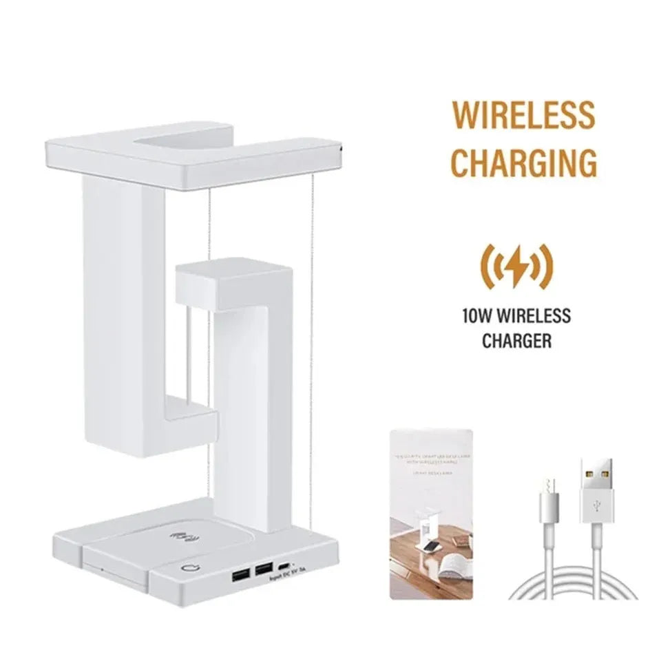 Creative Smartphone Wireless Charging Suspension Table Lamp Balance Lamp Floating For Home Bedroom - Bellarte Enchanté Creative Smartphone Wireless Charging Suspension Table Lamp Balance Lamp Floating For Home Bedroom