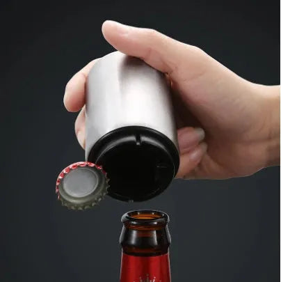 Creative Stainless Steel Beer Bottle Opener Web Celebrity Bar Press Opener Bottle Opener Automatic Summer Party - Bellarte Enchanté Creative Stainless Steel Beer Bottle Opener Web Celebrity Bar Press Opener Bottle Opener Automatic Summer Party